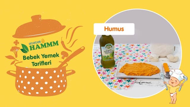 Zeytinyağlı Kırmızı Biberli Humus | Bebek Yemek Tarifleri | Hammm Vakti image